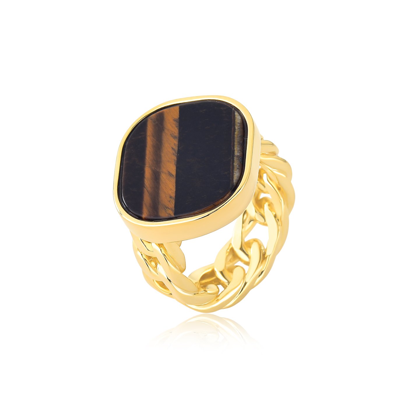 YAN171 AU OLHO DE TIGRE ANEL ANIMALE - Imagem 1